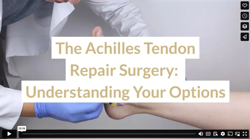 The Achilles Tendon Repair Surgery: Understanding Your Options