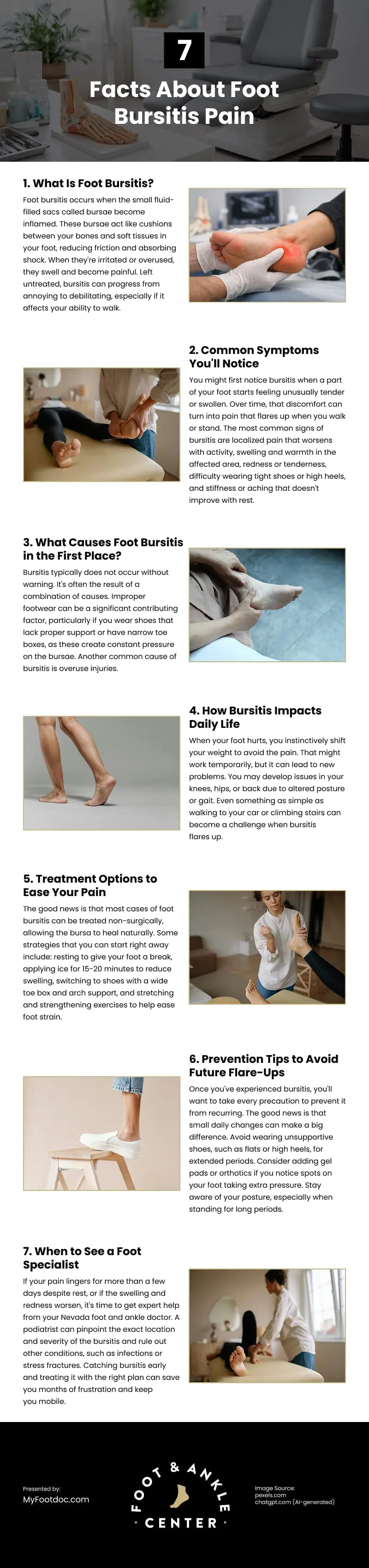 7 Facts About Foot Bursitis Pain Infographic 7 Facts About Foot Bursitis Pain Infographic