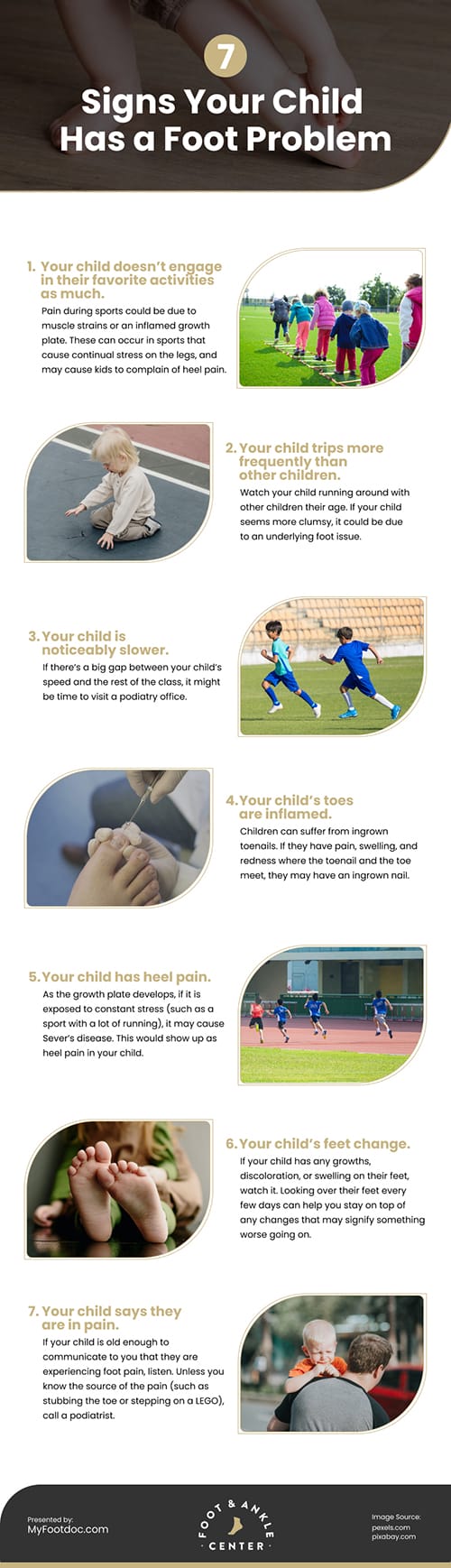 7 Signs Your Child Has a Foot Problem Infographic