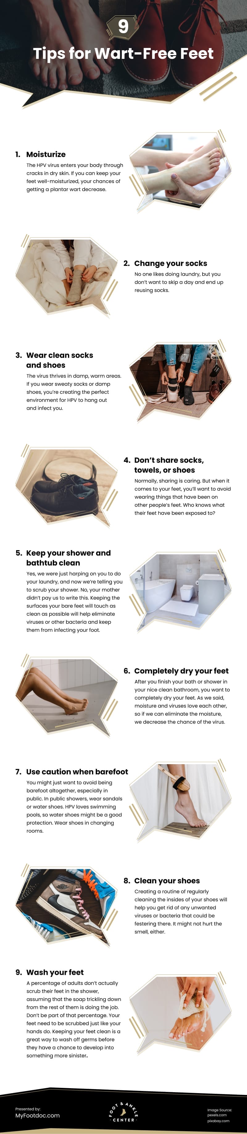 9 Tips to Keep Your Feet Wart-Free This Summer Infographic