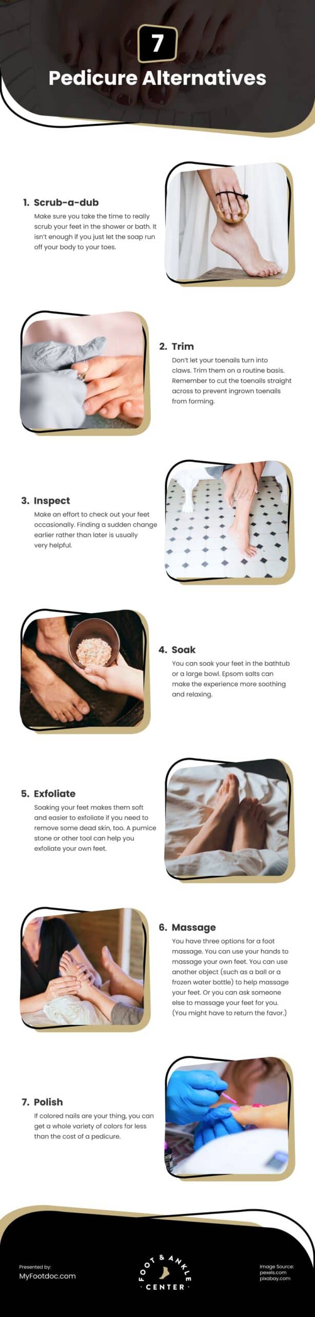 7 Pedicure Alternatives Infographic